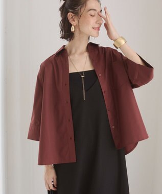WEGO 【ANGIE VINTAGE】ハーフスリーブシャツ ブラウン