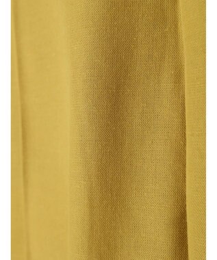 Green Parks 綿麻混イージーテーパードパンツ Yellow