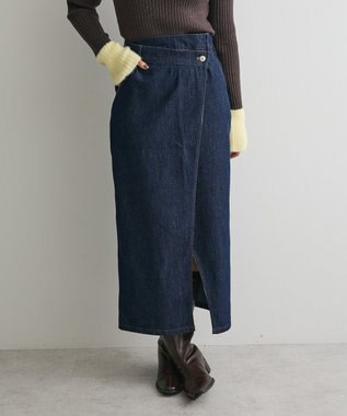 CRAFT STANDARD BOUTIQUE ラップ風デニムスカート Indigo
