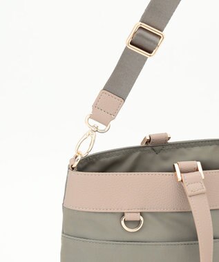 LA BAGAGERIE コンビ2WAYトートバッグ Mサイズ グレー