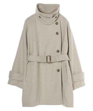 earth music&ecology ２ｗａｙカラーミドル丈コート Light Beige