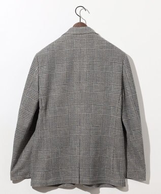 JOSEPH ABBOUD 【イタリア素材/軽量/ストレッチ】サマーツィードジャージー千鳥プリント ジャケット ベージュ系4