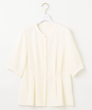 ANY SIS L 【接触冷感・UVカット・速乾】コンフォートビューティサテン ブラウス アイボリー系