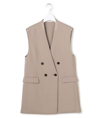 ICB L 【先行予約】 ハイツイストダブルクロス ノーカラージレ クレイカーキ