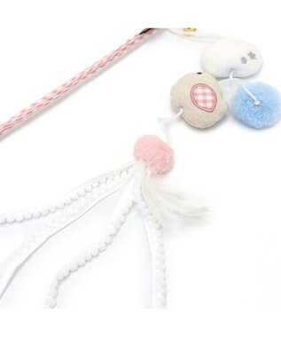 PET PARADISE 猫じゃらし ひよこ 羽根付き ホワイト