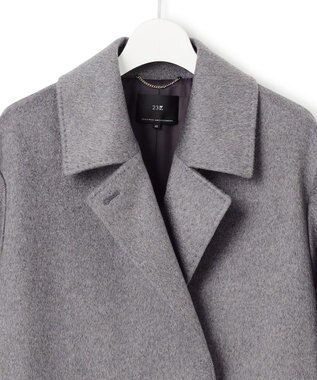 23区 S COLOMBOカシミヤビーバー ダブルフロント チェスターコート グレー系