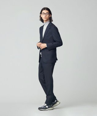 J.PRESS MEN 【定番 / セットアップ対応】マナードシルクホームスパン スラックス ネイビー系