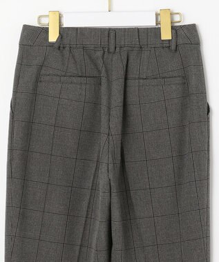 ANY SIS 【蓄熱効果】サーモトロン 2WAYストレッチ テーパードパンツ（チェック柄） チャコールチェック