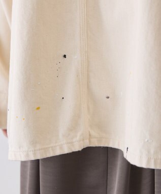 AMERICAN HOLIC ペイントデニムカバーオールジャケット White