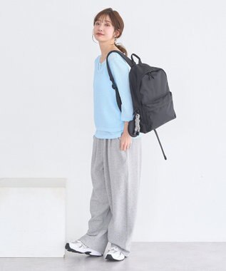 earth music&ecology ぷくぷくチャーム付リュック Black