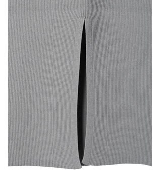 Green Parks リブニットワンピース Gray