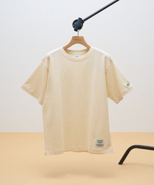 AMERICAN HOLIC DISCUS パウダーブリーチ加工Tシャツ Ivory