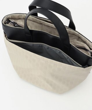 Y'SACCS Polka Dots　タックラウンド2WAYミドルトート アイボリー