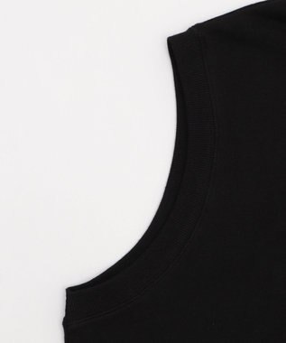 WEGO 【ユニセックス着用ITEM/MLサイズ展開】ワンポイントノースリジップパーカー ブラック