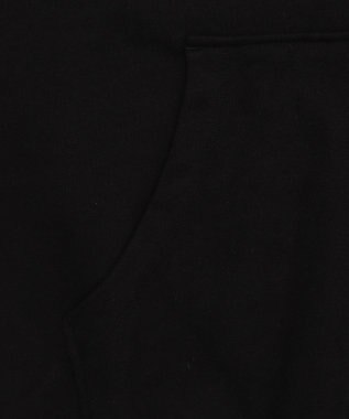 WEGO 【ユニセックス着用ITEM/MLサイズ展開】ワンポイントノースリジップパーカー ブラック