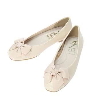 Green Parks ・ＬＥＮＡ　リボンフラットパンプス Ivory