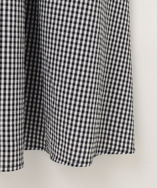 ANY L 【洗濯機可能】ギンガムギャザーワンピース ギンガム