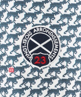 23区GOLF 【MEN】【吸水速乾/UVカット】ハウンドトゥース柄シャツ ホワイト系5