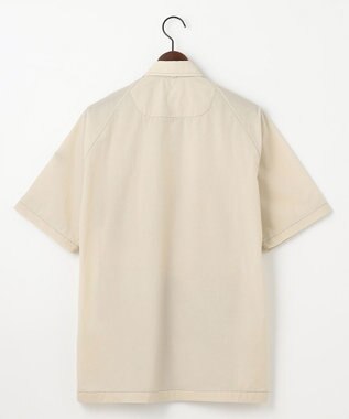 JOSEPH ABBOUD MOUNTAIN 【軽量/ECO撥水/ストレッチ/男女兼用】ライトワッシャー アウトドア 半袖 シャツ ライトグレー系