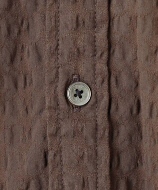 JOSEPH HOMME トリックジャガード　ウイングカラーシャツ キャメル系