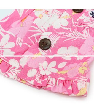 PET PARADISE スヌーピー 背中開き アロハワンピース 中型犬 ピンク