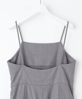 自由区 L 【洗える】ウォッシャブルウールサキソニー コンビネゾン TOPグレー