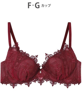 AMPHI ブラジャー 谷間メイク カップ上辺が浮きにくい Gカップまで対応 大きいサイズ 【Glama-Rich グラマリッチ ボリュームUPタイプ】 ブラ BYJ306 アンフィ／ワコール