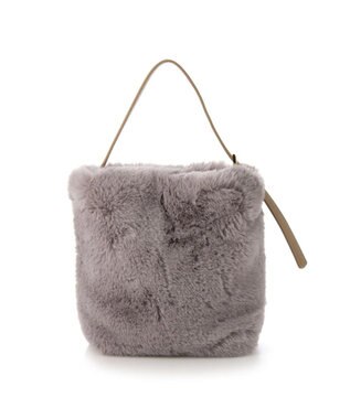 UNBILLION cachecache エコファーワンハンドルミニトートバッグ グレー