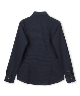 JOSEPH HOMME 【新素材】グリットタックジャージー　ホリゾンタルカラーシャツ ネイビー系