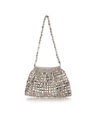 UNBILLION カシュカシュ cachecache / メタリック竹ビーズ手提げバッグ