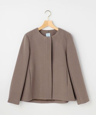 組曲 L ウールモッサ ショートコート ブラウン系