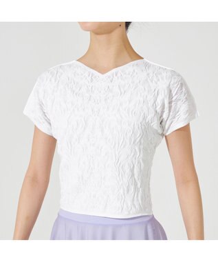 Chacott 【ノーソーイングニット】ノーソーイングコンパクトTシャツ ホワイト