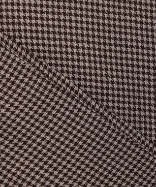 自由区 【セットアップ対応・洗える】ハイツイストビエラボウタイ ブラウス ブラウン系チェック