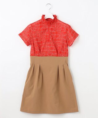 23区GOLF 盛夏対応のマルチ機能【接触冷感・UVケア・吸水速乾】【WOMEN】ドッキングワンピース オレンジ系5