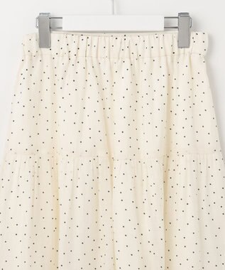 Feroux ドットティアード スカート アイボリー系1