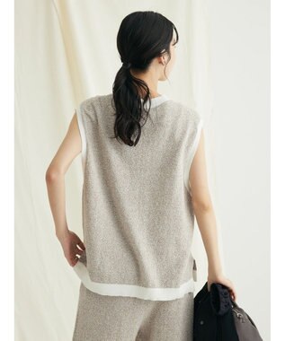 CRAFT STANDARD BOUTIQUE リンクス編みニットベスト Ivory