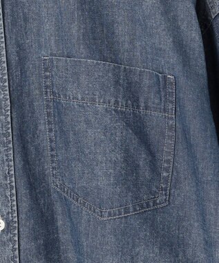 ANY L シアーデニムオーバーシャツ フェードインディゴ