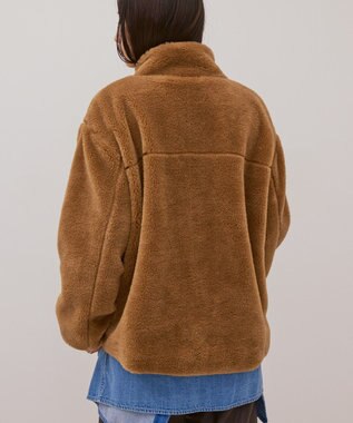 AMERICAN HOLIC スタンドベア風ボアコート Camel