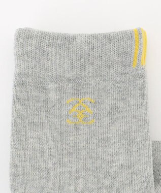 23区GOLF 【WOMEN】カラーラインソックス ライトグレー系