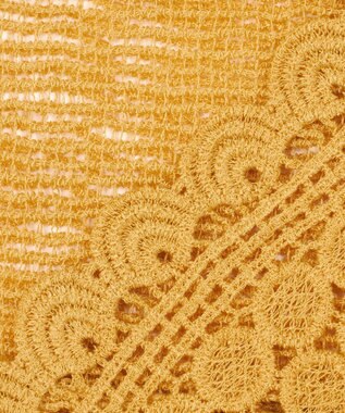 23区 【GOLD LABEL】コットンレーシー ニット マスタード系