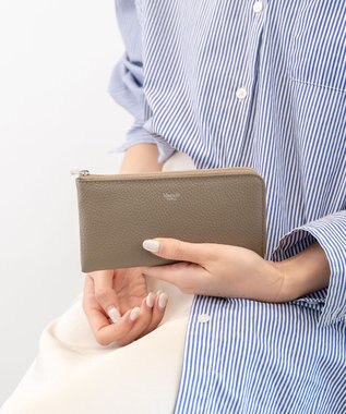 blancle シュリンクレザー Lジップ ロングウォレット