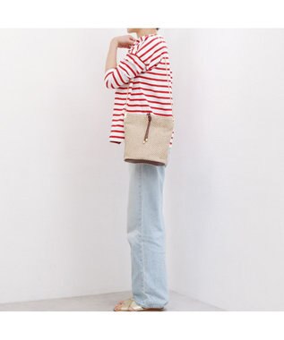 UNBILLION カシュカシュ cachecache / 口前ストラップポリプロピレンショルダー ベージュ