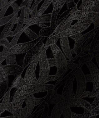 23区 L 【エステータ】ジオメトリックレース スカート ブラック系