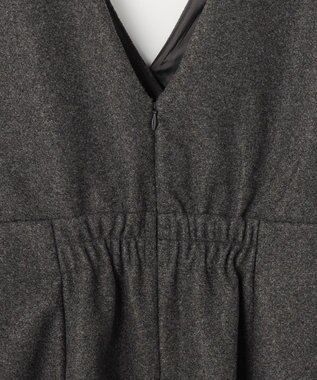 ANY SIS 【2SET】ジャンパースカート × ニット セット チャコール×アイボリー