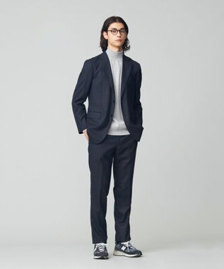 J.PRESS MEN 【定番 / セットアップ対応】マナードシルクホームスパン スラックス ネイビー系