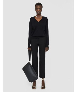 JOSEPH 【FOUNDATIONS】【洗える】キャッシュエアー　Vネックニット Black