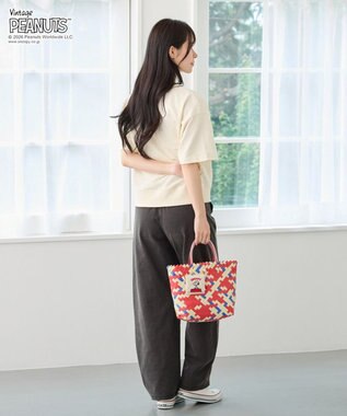 ROOTOTE 8510【ルートート】スヌーピー IP.デリバスケット.ピーナッツ-1G 02：ドッグハウス