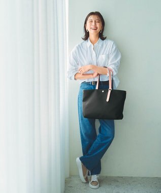 TOPKAPI 【新色追加】【Breath TOPKAPI】Aerial エアリアル ナイロン カラーストラップ付き A4 トートバッグ /軽量 ブラック系