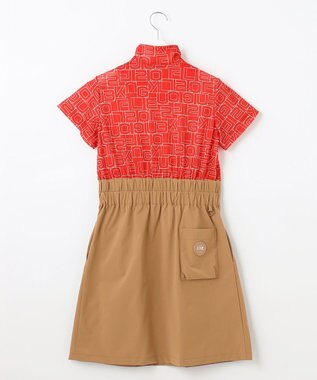 23区GOLF 盛夏対応のマルチ機能【接触冷感・UVケア・吸水速乾】【WOMEN】ドッキングワンピース オレンジ系5