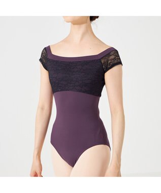 Chacott 【AKANE TAKADA】フレンチスリーブレオタード ブラックベリー